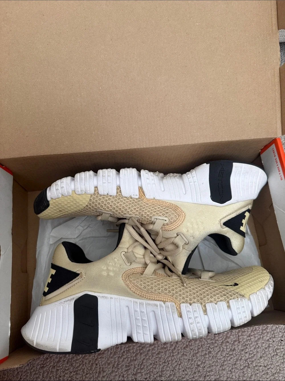 Nike Metcon 4 Vegas Gold/Black - Men’s Size: 8, Women’s’ Size: 9.5